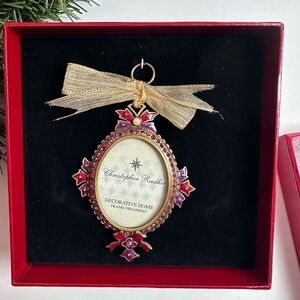Christopher Radko Decorative Home Christmas  Frame Ornament RARE New In Box